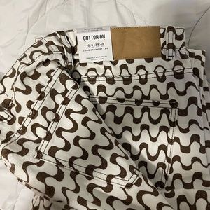 Cotton on long straight jean size 6